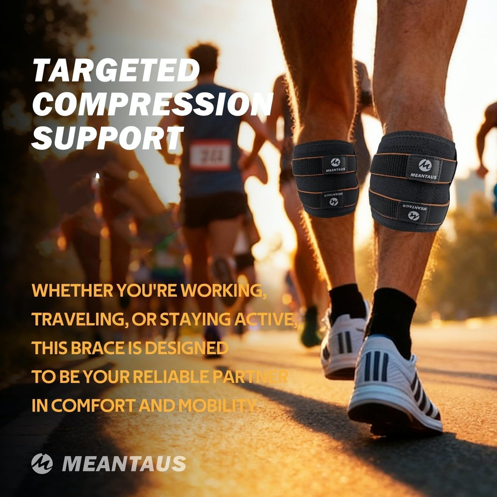 Calf Support Brace – Adjustable Leg Compression Wrap with Dual Support Pad