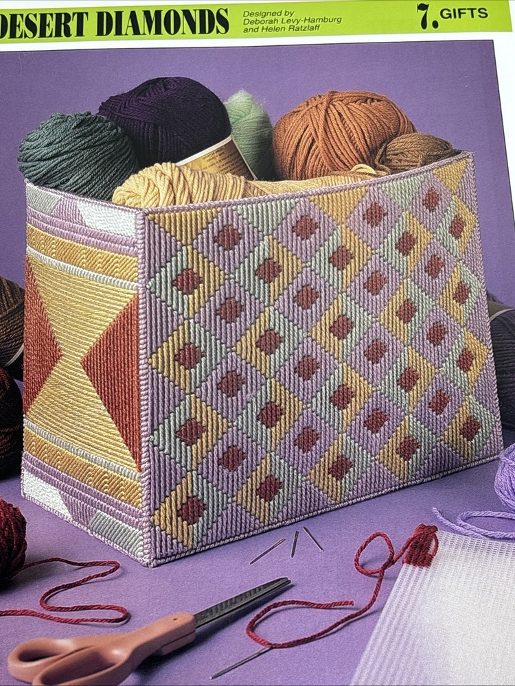 Desert Diamonds Box Annie's Attic Plastic Canvas Pattern Page