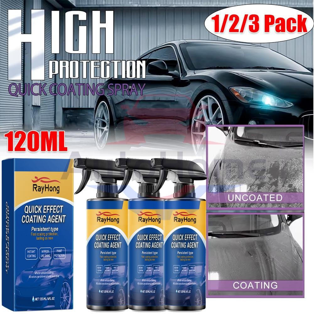 1/2/3 Pack Car Coating Spray, Waterproof Layer Quick Effect Stains Agent