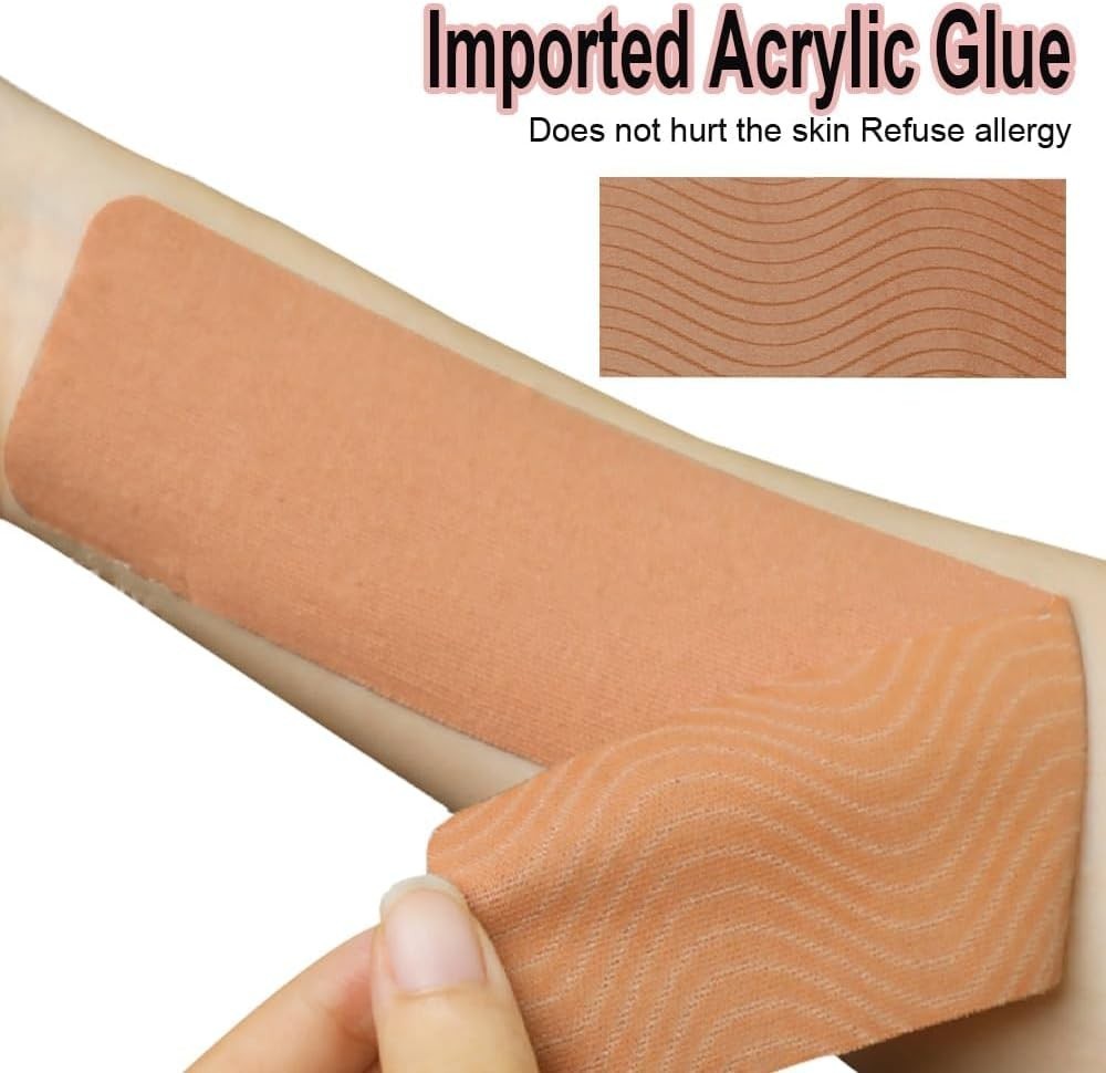 4Rolls Kinesiology Tape 80 Precut 10" Strip Elastic Athletic Tape Muscle Support