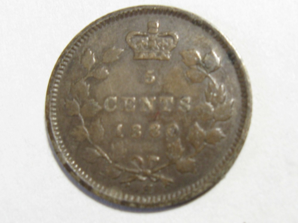 1880 H Canada 5 Five Cents - #6356-50