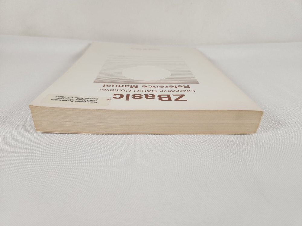 Zedcor ZBasic Interactive Basic Compiler 3.0 By Andrew R. Gariepy 1985 2nd Ed.