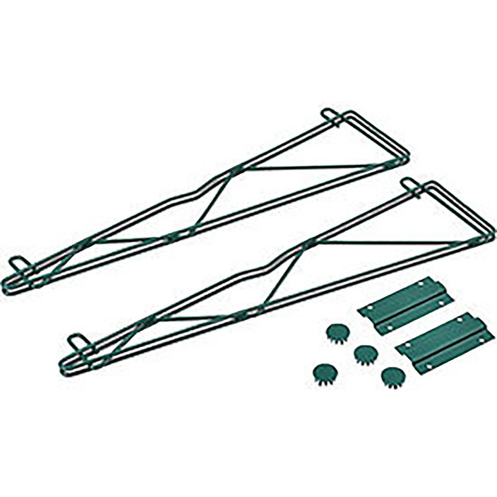 Nexel 24" Single Arm Fixed Wall Bracket (Pair) Green Epoxy Finish