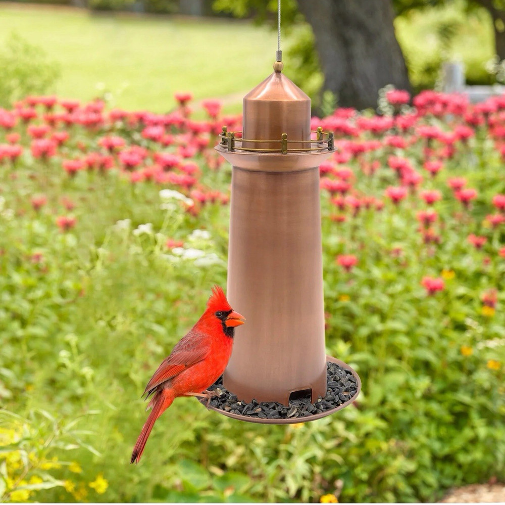 Good Directions Copper Lighthouse Bird Feeder-BF306VB