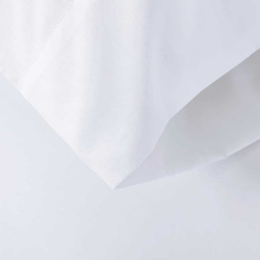Queen Size Percale Bed Sheets, 200 Thread Count Cotton Polyester Blend Sheet ...