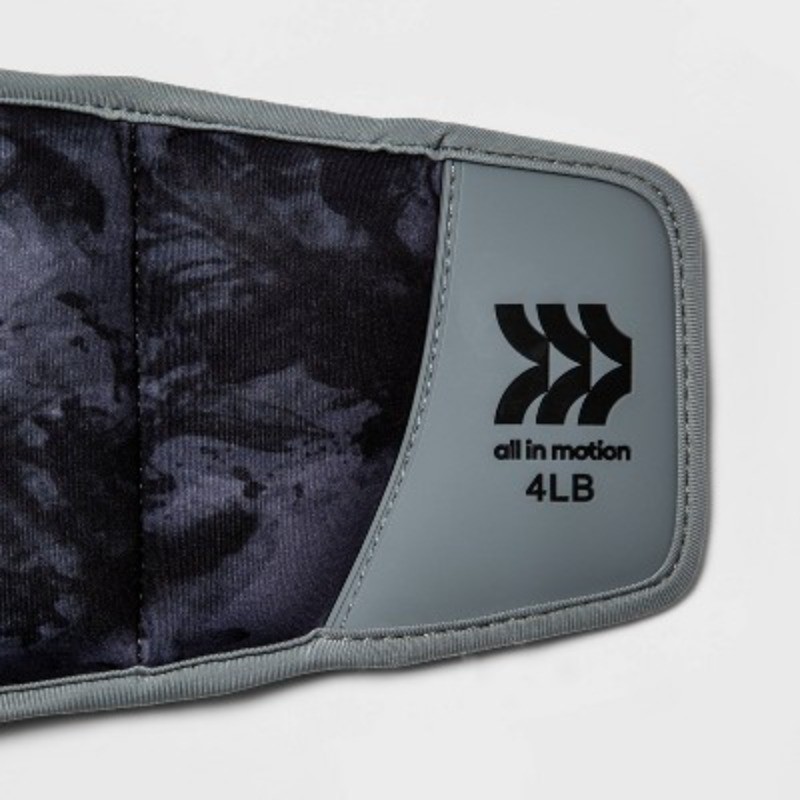 Ankle Weights Anti-microbial 4lbs 2pc - Adjustable Neoprene Pair