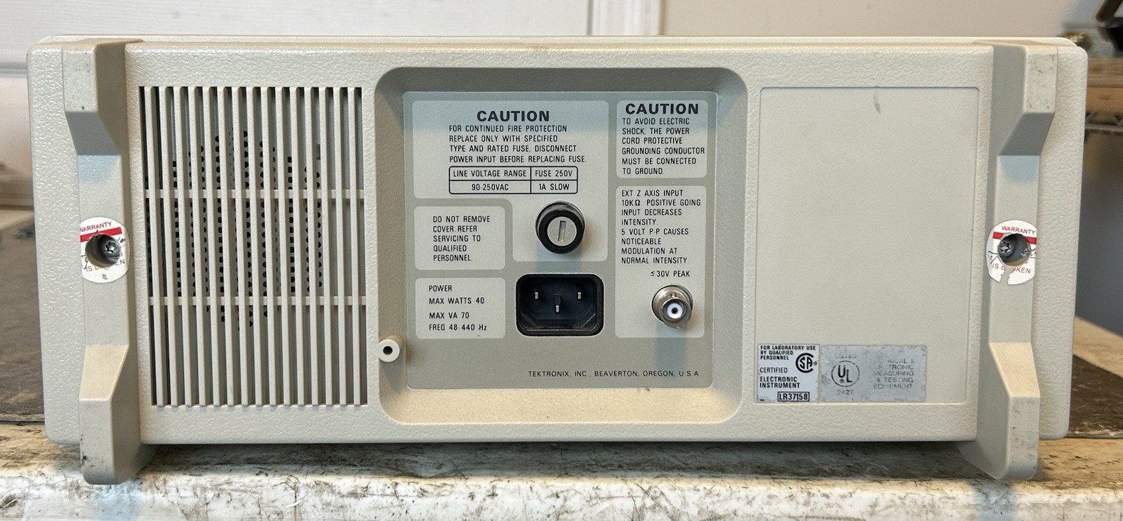 Tektronix 2213 Dual Channel Oscilloscope 60 MHz