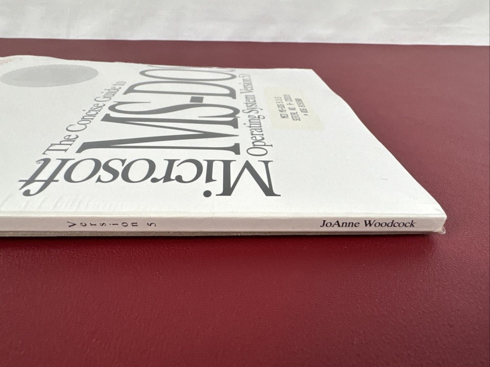Microsoft Concise Guide to MS-DOS Operating System 5.0 With DISKS, NEW Sealed