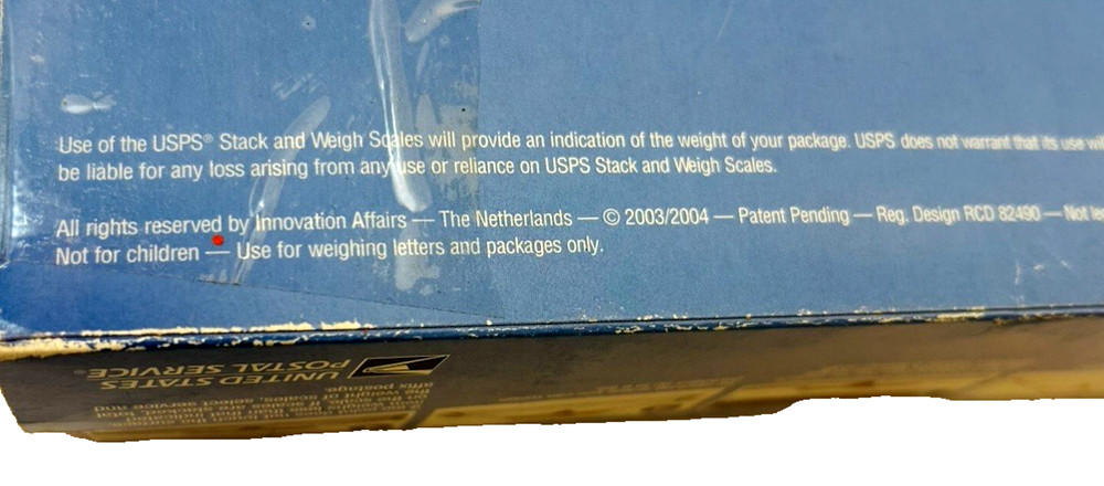 Vtg USPS Stack and Weigh Easy Shipping Scales Stackable 1 - 6 lbs