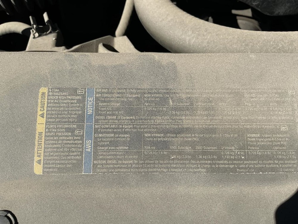 System Restraint Bag Module Below Left Hand Front Seat Fits 10 AVALANCHE 1500 8