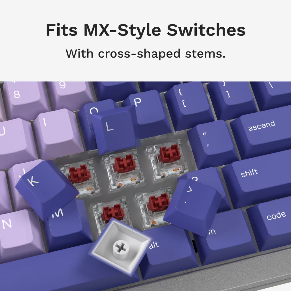 Glorious - GPBT Gradient Universal Keycap Set Compatible with Most 100% 85% 8...