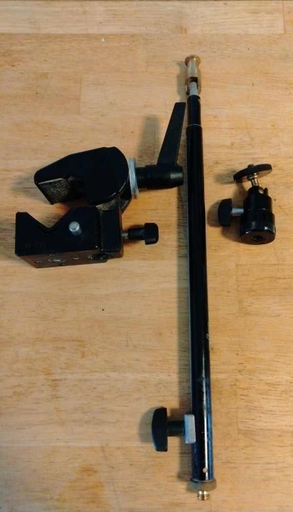 Manfrotto 035 Super Clamp - with BOGEN monopod & camera mount