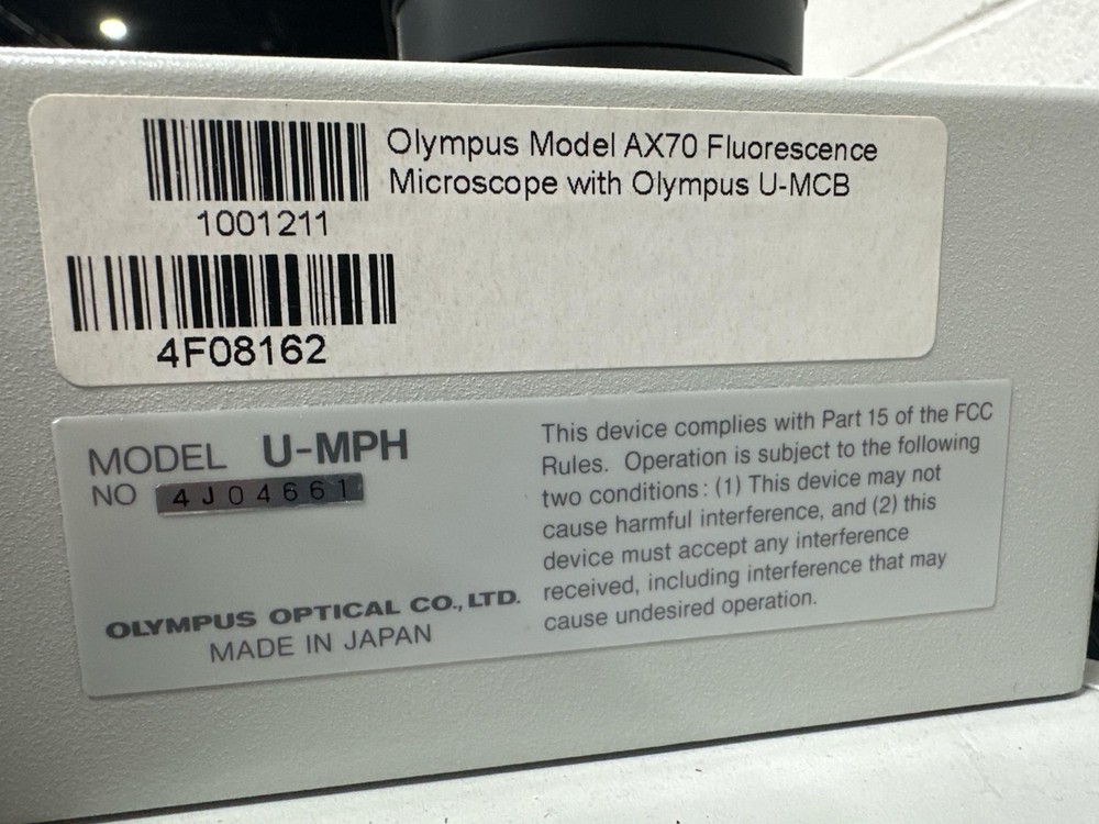 Olympus PROVIS AX70 Compound Fluorescent Microscope AX70TRF U-MCB U-PS U-HSTR ++