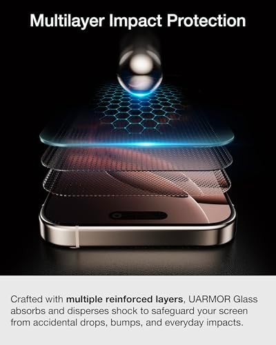 3 Pack Tempered Glass Screen Protector for iPhone 17 Pro Max - 9H Shatterproof,