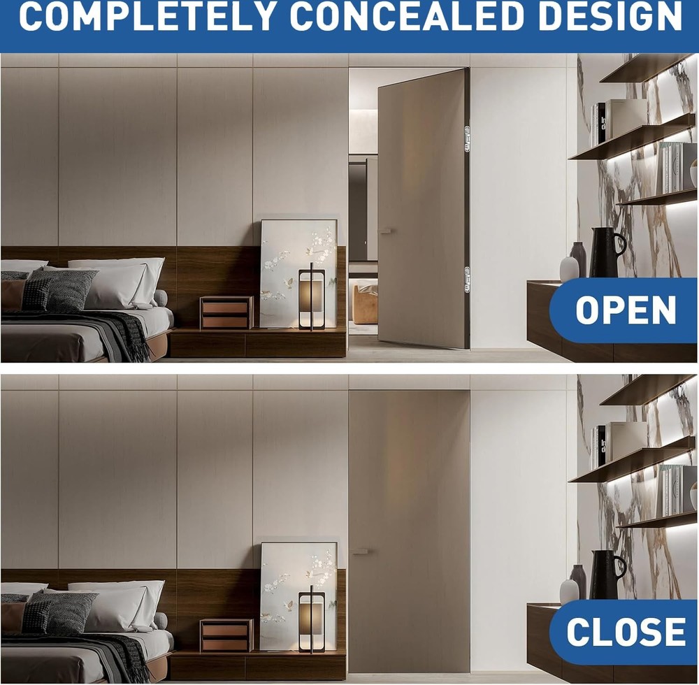 Invisible Hinge Router Guide Template for Hidden Door Installation