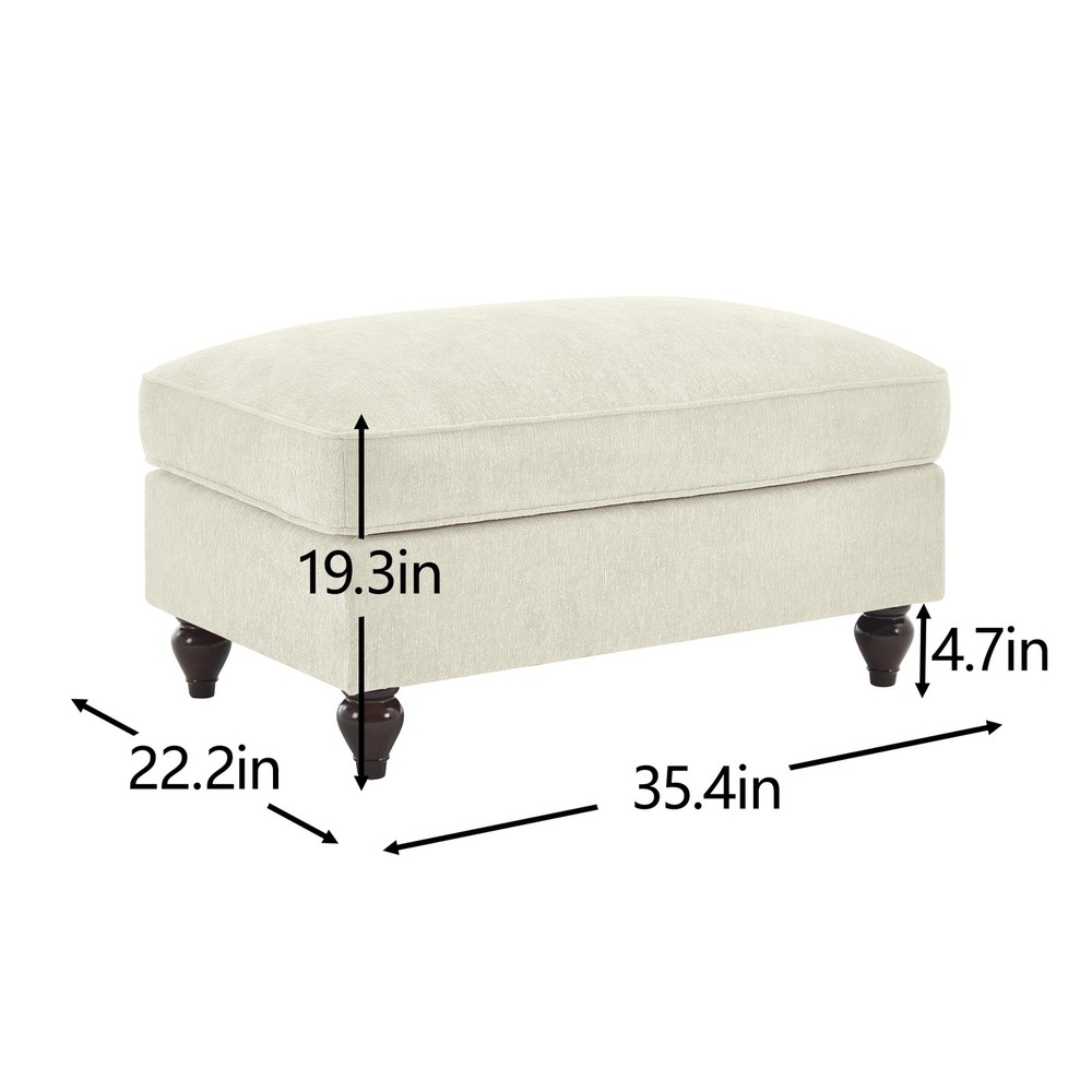 Modular Chenille Cloud Sofa, Detachable Skirt, Multiple Configurations, L-Shape