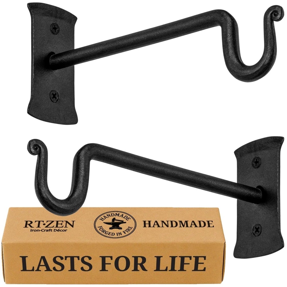 Decorative Shepherds Hooks for Plants 2 Pack