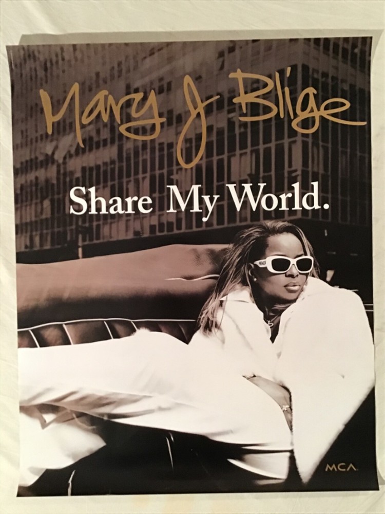 Mary J Blige 1997 Promo Poster Share My World