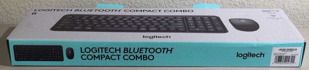 Logitech BLUETOOTH Black Compact Combo Wireless Keyboard & Mouse 920-013507 NEW