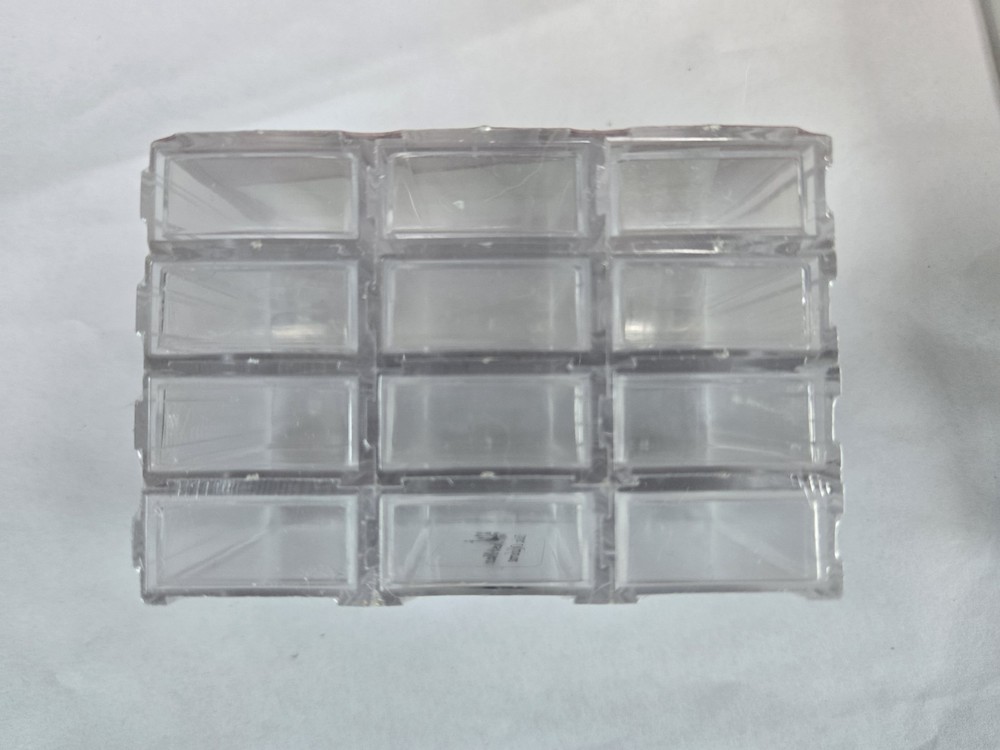 Bead Organizing Lot 90 Stackable Minis 36 Interlocking + Beads and Needles