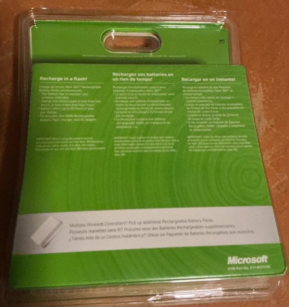 Microsoft Xbox 360 Live Quick Charge Kit (White) New/Sealed