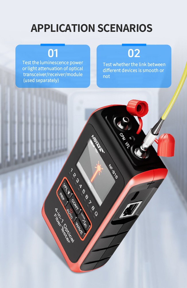 NOYAFA NF-916 Optical Meter VFL REF SC Visual Fault E7U4