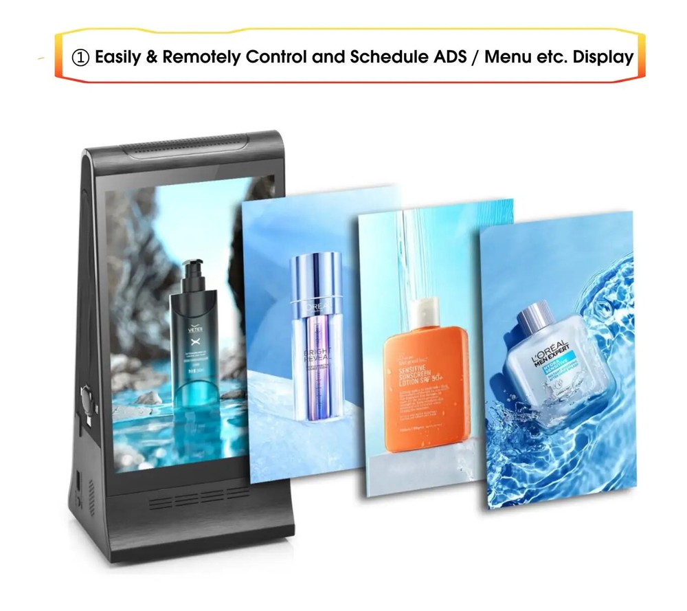 Hot Sale WIFI and Cloud Server Function 7 Inch Digital Signage Table Talker