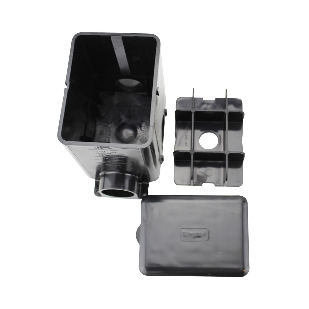 WIREMOLD LEGRAND 880MP MODULINK MULTI-SERVICE RECTANGULAR FLOOR BOX, BLACK