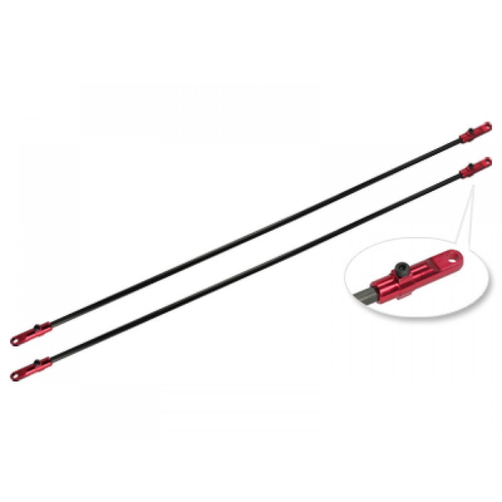 Microheli Aluminum Tail Boom Support (RED) - BLADE 500 3D