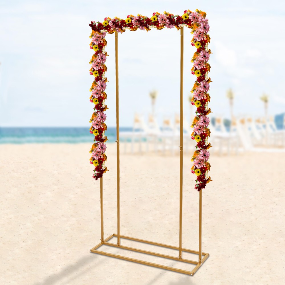 Metal Wedding Decoration Party Backdrop Stand Balloon Flower Rectangular Frame