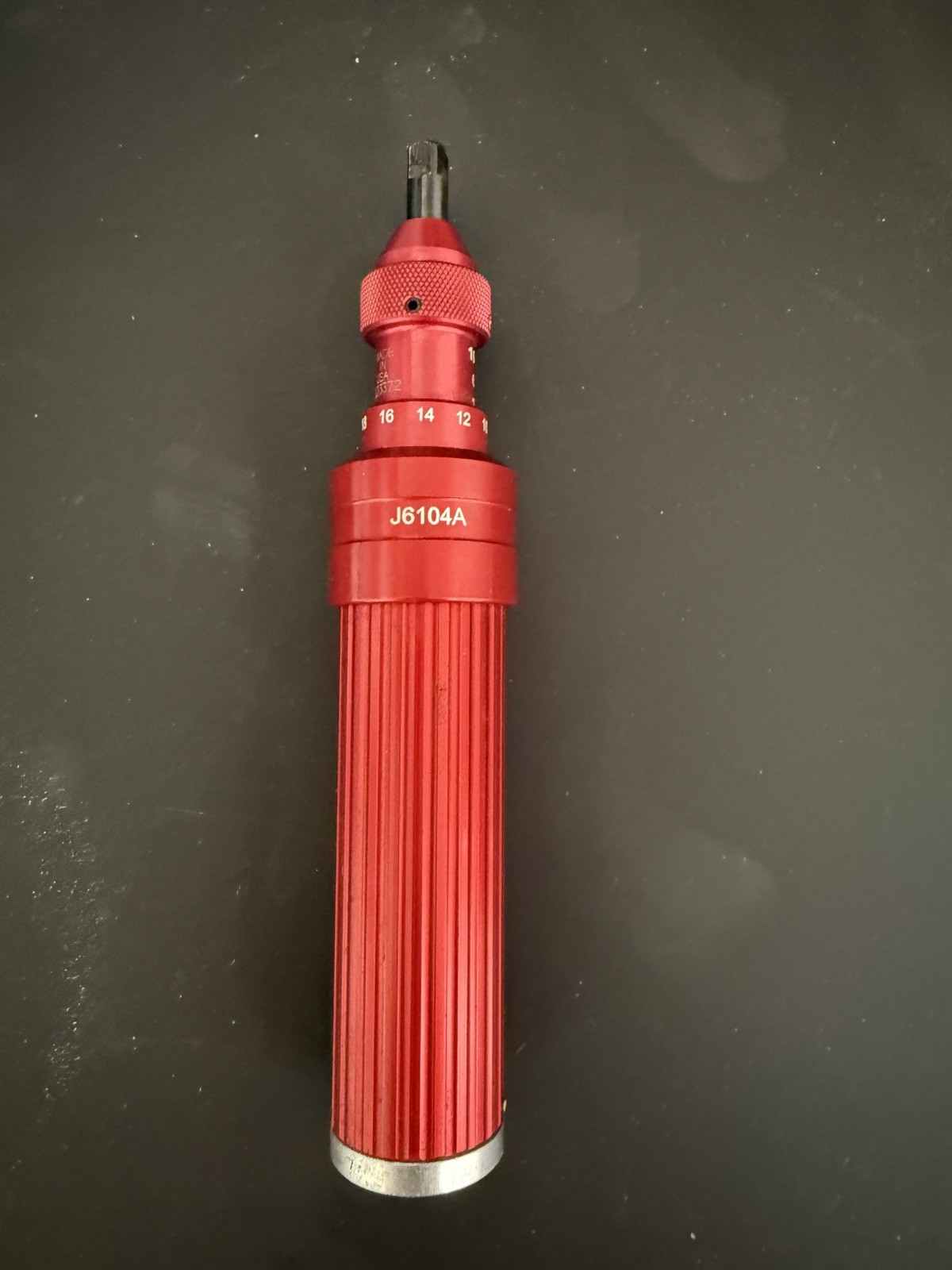 Proto J6104ACERT 20-100 Inch/Lbs 1/4" Socket Drive Torque Screwdriver