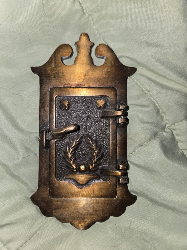 Antique Solid Brass Door Knocker Speak Easy Take A Look
