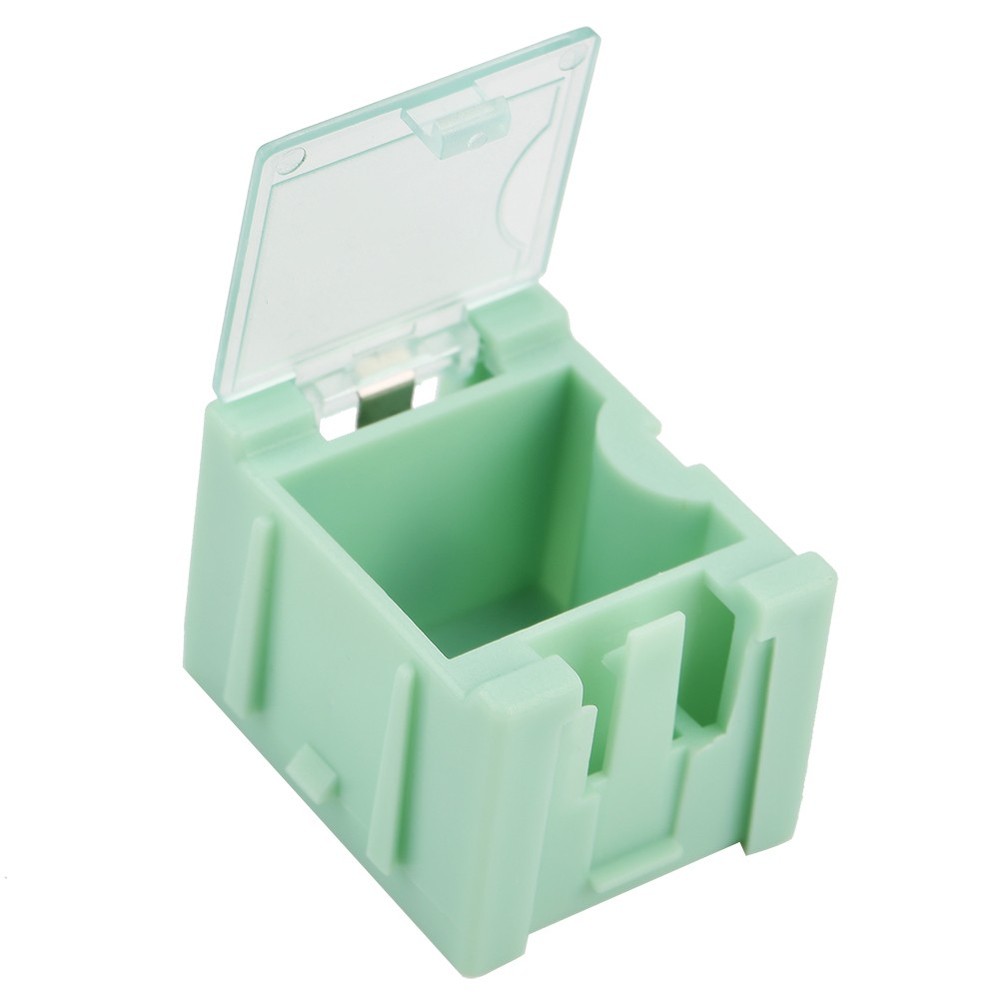 50Pcs Green SMT SMD Container Box Electronic Components Mini Storage Case New