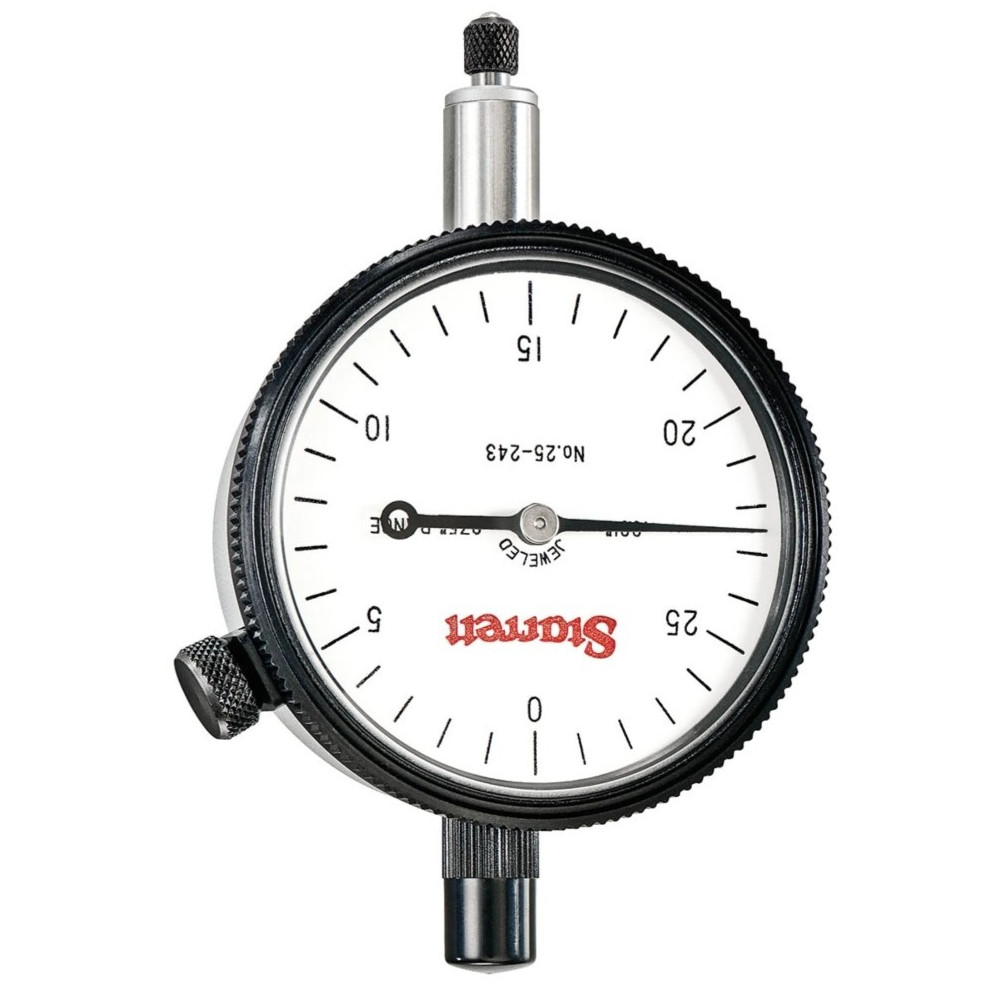 Starrett 25-243J Continuous Dial, Dial Indicator 0-.075" Range, 0-30