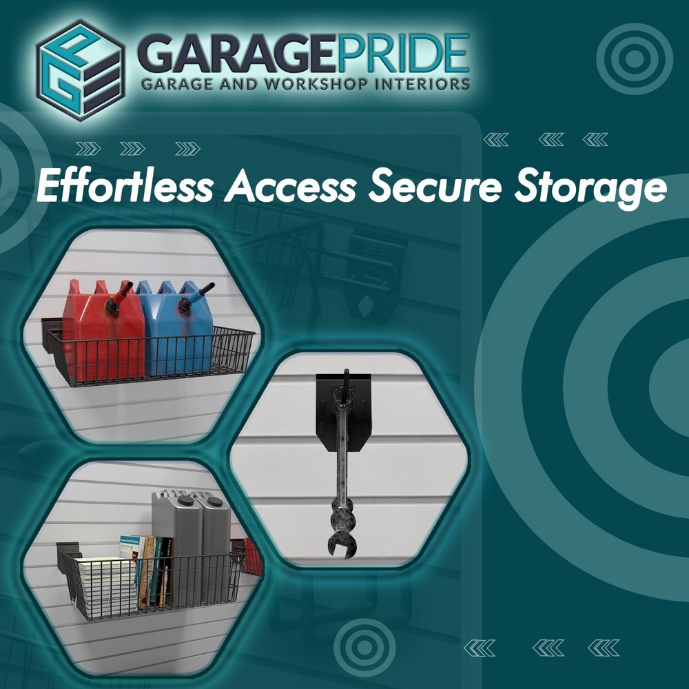 EVOPanel Garage Wall Storage Kit White 19 Accessories EP162W