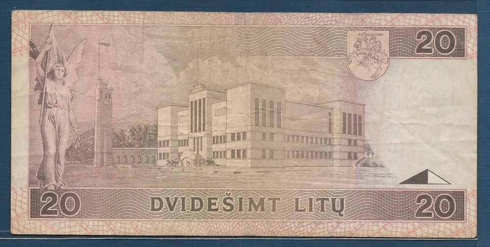 Lithuania 20 Litu, 1993, P 57, VF