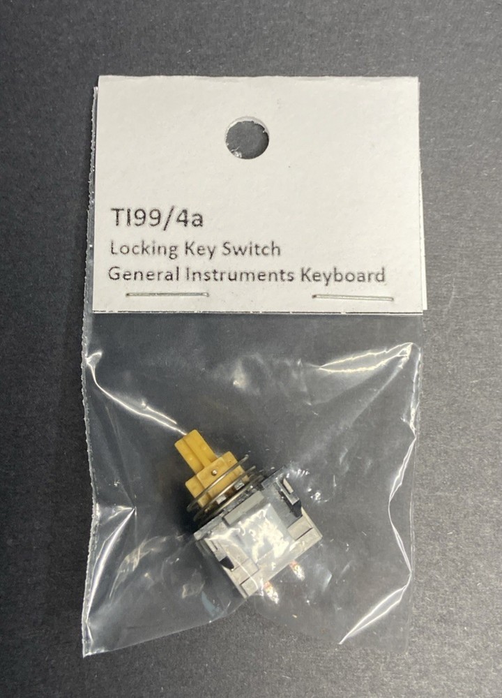 Texas Instruments TI99/4a Locking Key-switch for General Instruments Keyboard