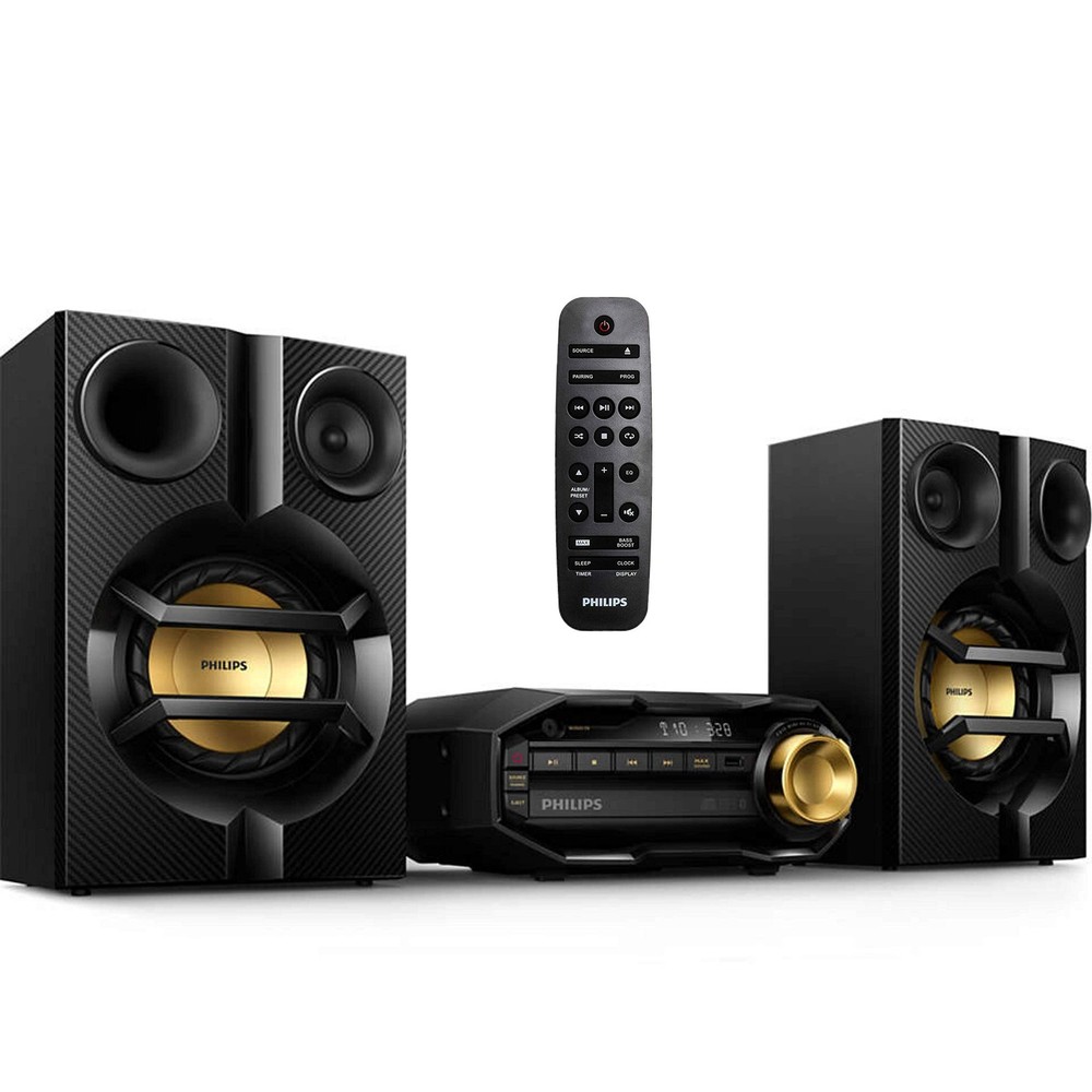 PHILIPS FX10 Bluetooth Stereo System for Home with CD Player , MP3, USB, FM R...