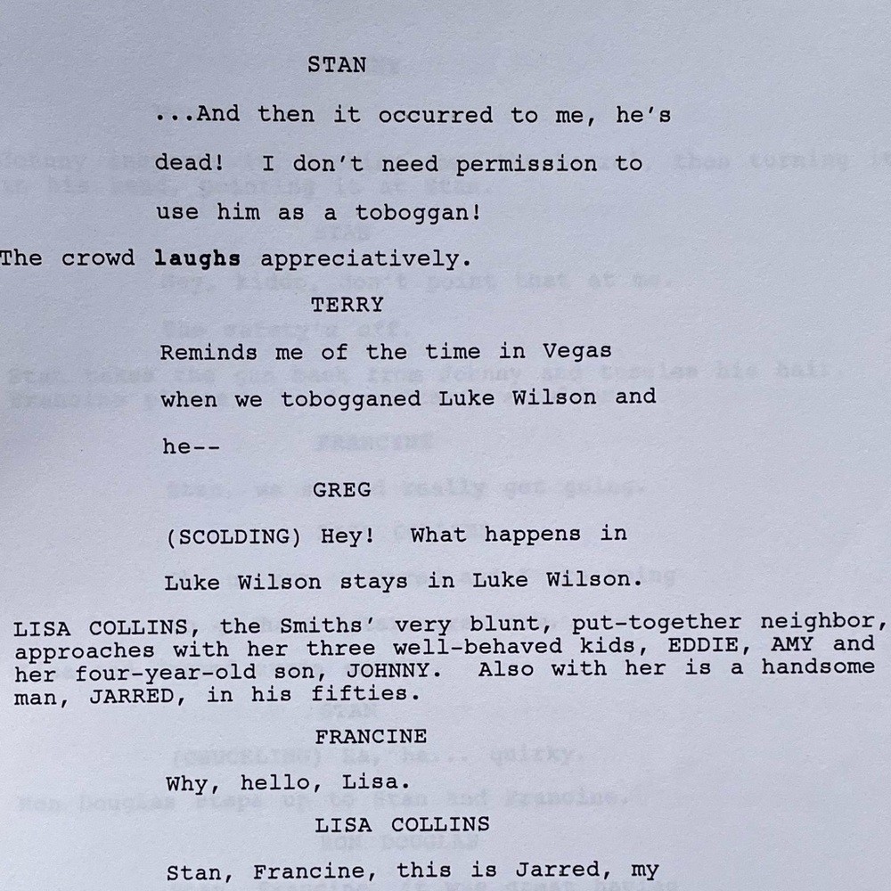 American Dad Original 2006 I Can’t Stan You Production Used Table Draft Script
