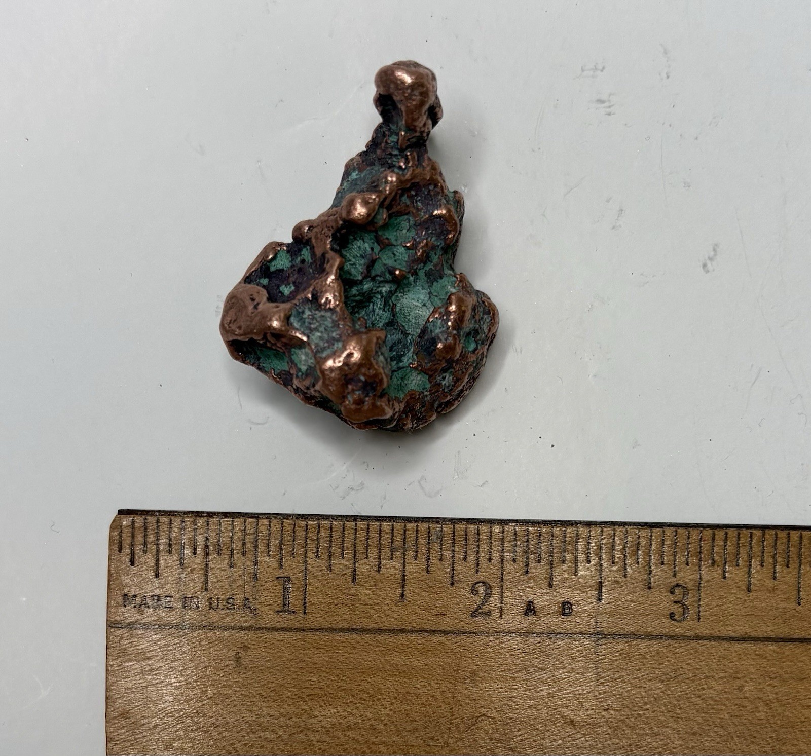 Pure Copper Rock Nugget Native Mineral Display Jewelry Specimen Upper Michigan