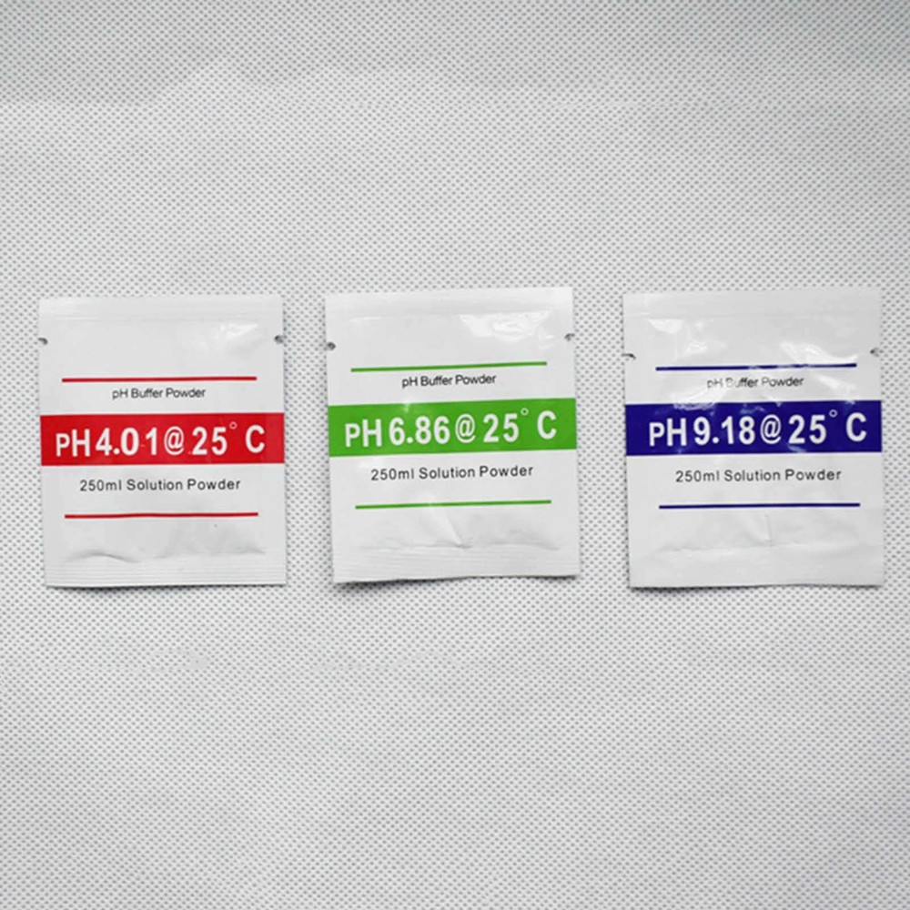 15 Pack pH Buffer Powder Calibration Solution 4.01 6.86 9.18 for Meter Tester