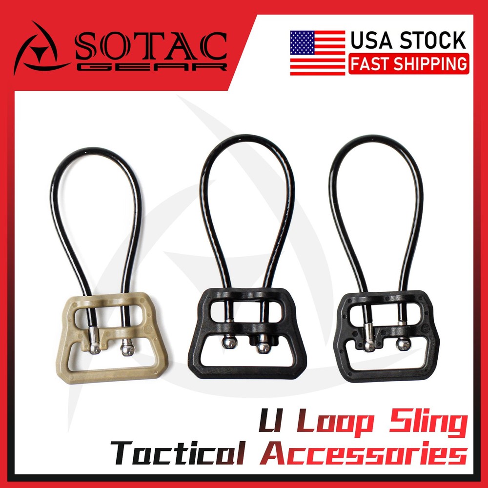 Universal Wire Loop Sling Weapon Adapter Quick Release Buckle 1.25" 1.0" US