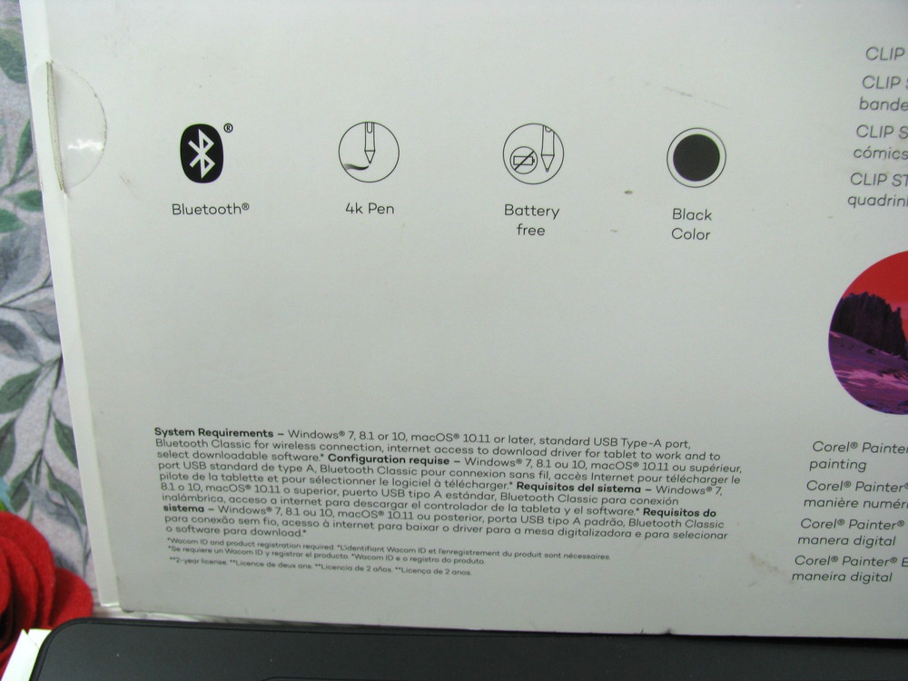 WACOM INTUOS CTL-6100WL, M Wireless Bluetooth/ USB Graphics Drawing Pad, PC/ Mac