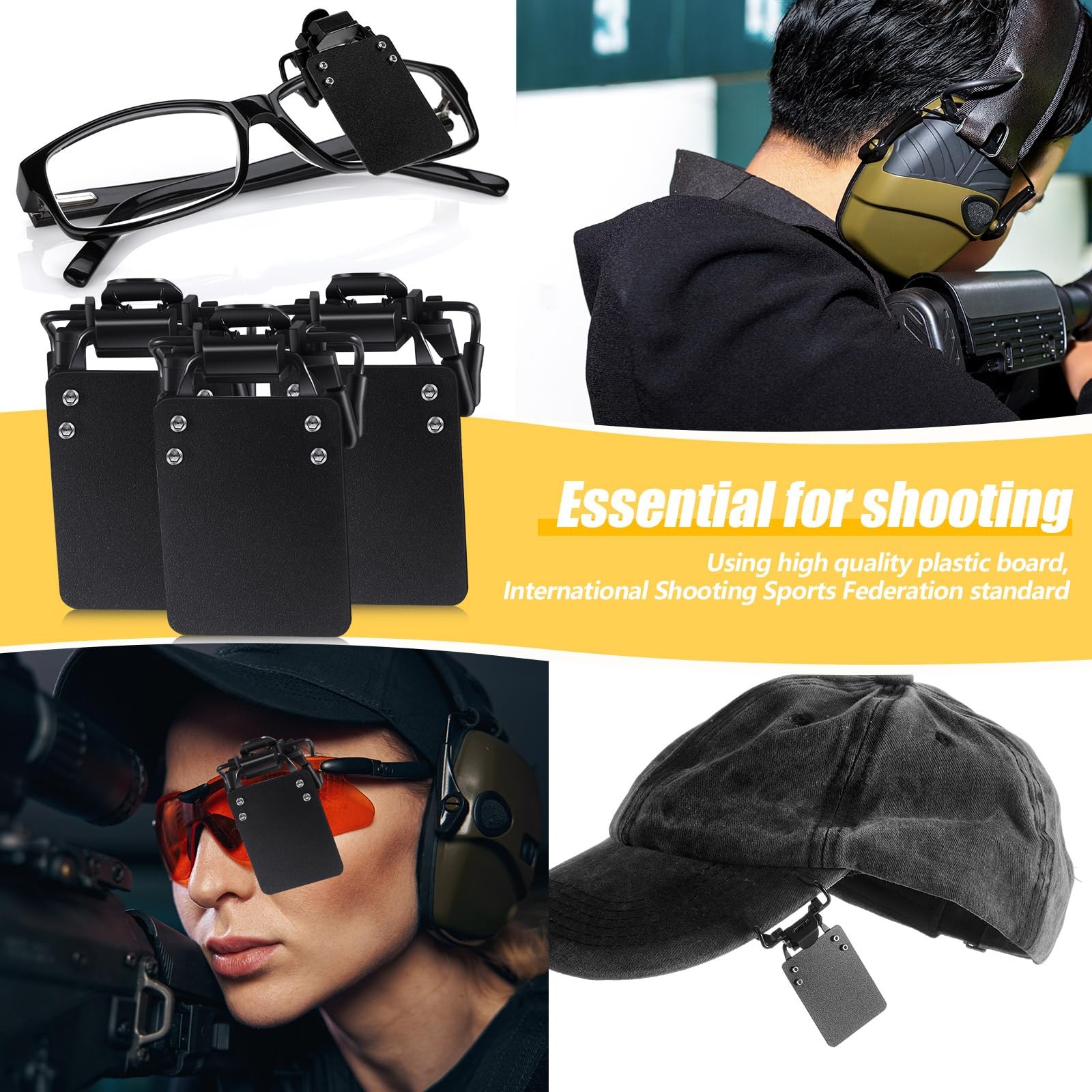 Shooting Glasses Patch International Standard Eye Protector for Sports 2Pk