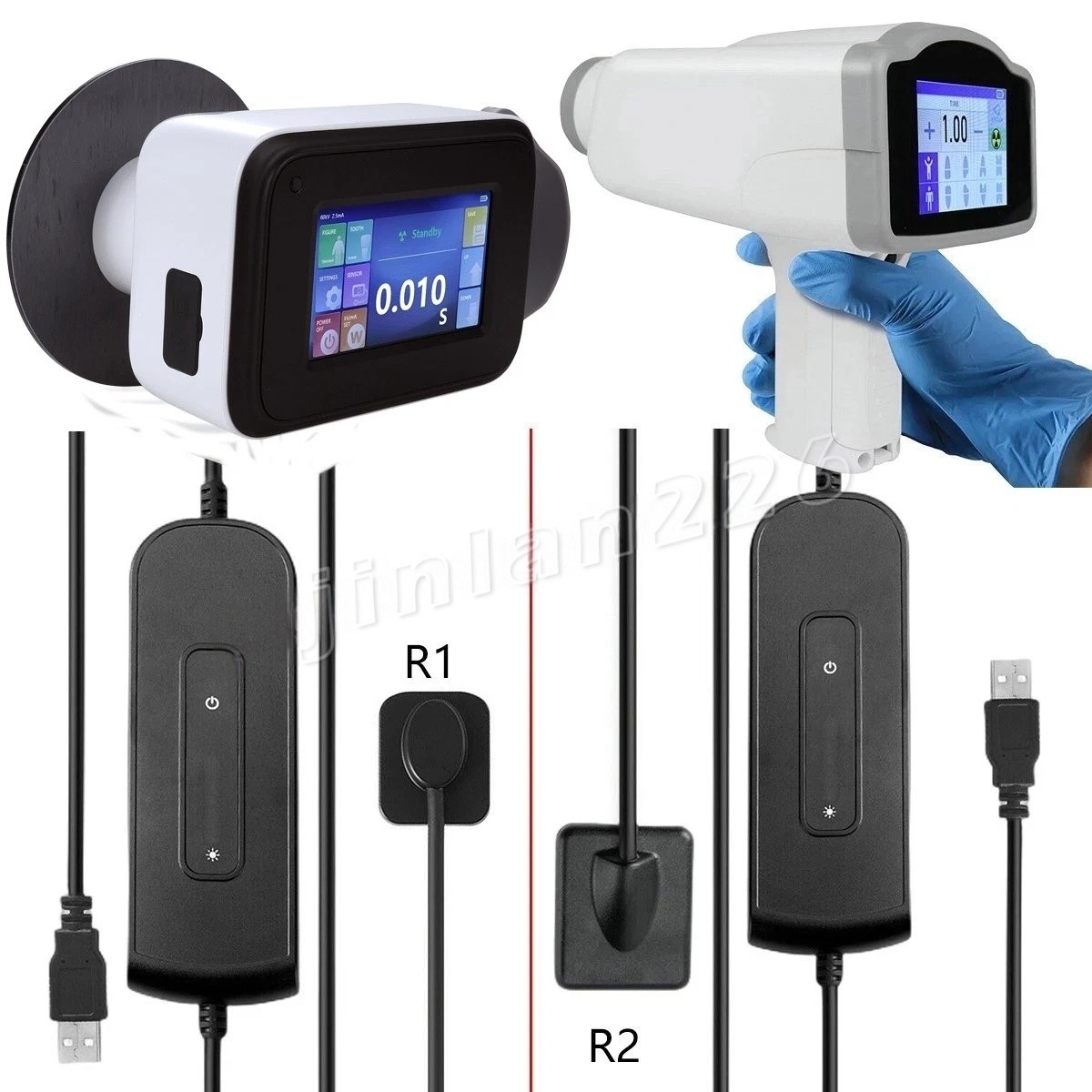 Dental X Portable Ray Digital Machine Rayos No Shield /Digital Sensor Size 1/2