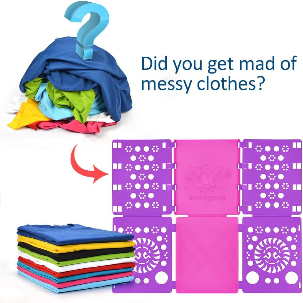 Boxlegend Version 3 Shirt Folding Board T Shirts Clothes Folder Durable Plastic
