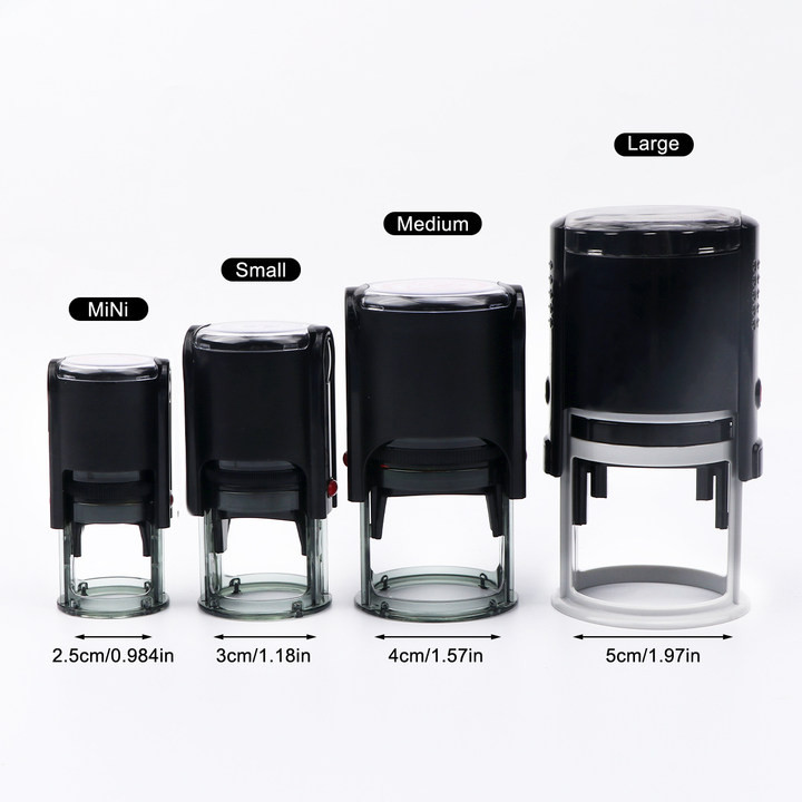 Personalised Self-Inking Rubber Stamp Custom Name, Business Address Logo