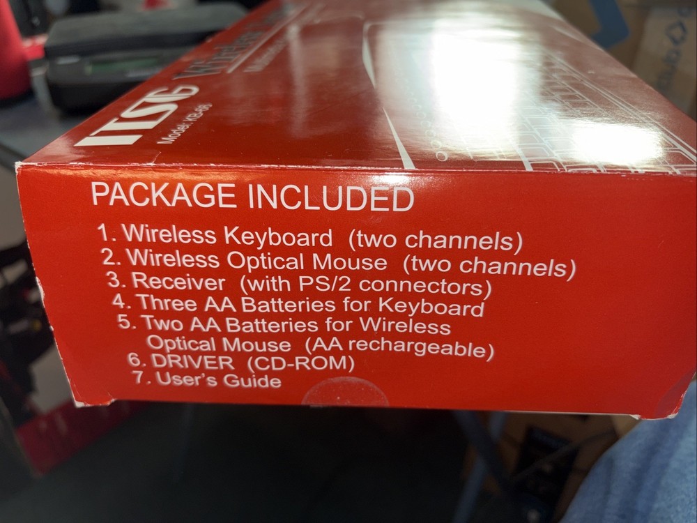 ITSG Wireless Desktop Multimedia Keyboard & Optical Mouse Model KB-66