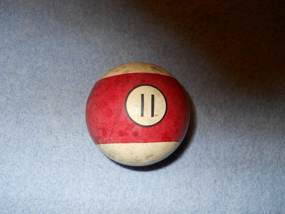 Vintage Clay Billiard Ball - #11