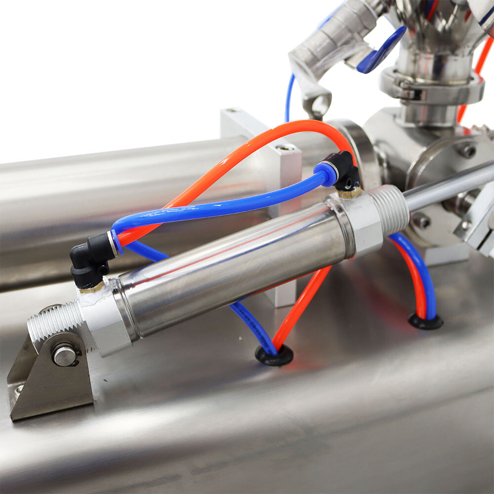 110V 100-1000ml 1 Nozzle Pneumatic Paste Liquid Filling Machine Heating Function